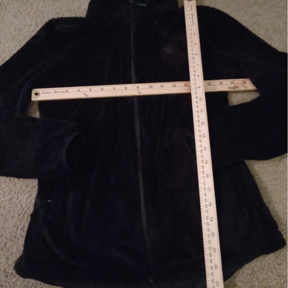The North Face Oso Fleece Jacket Womens S Black Excellent High Pile Full Zip